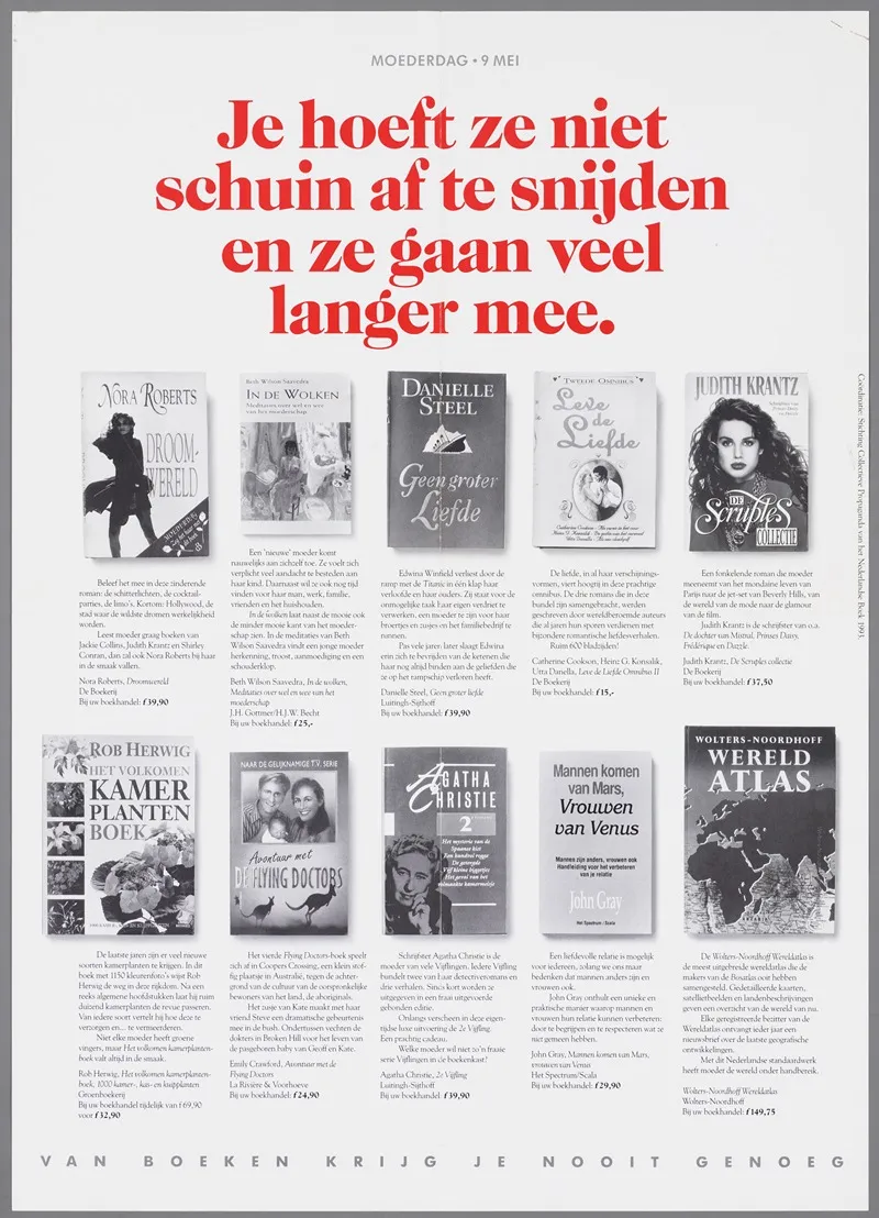 Je Hoeft Ze Niet Schuin Af Te Snijden En Ze Gaan Veel Langer Mee Moederdag 9 Mei Wall Art by CPNB - High-Resolution Digital Print