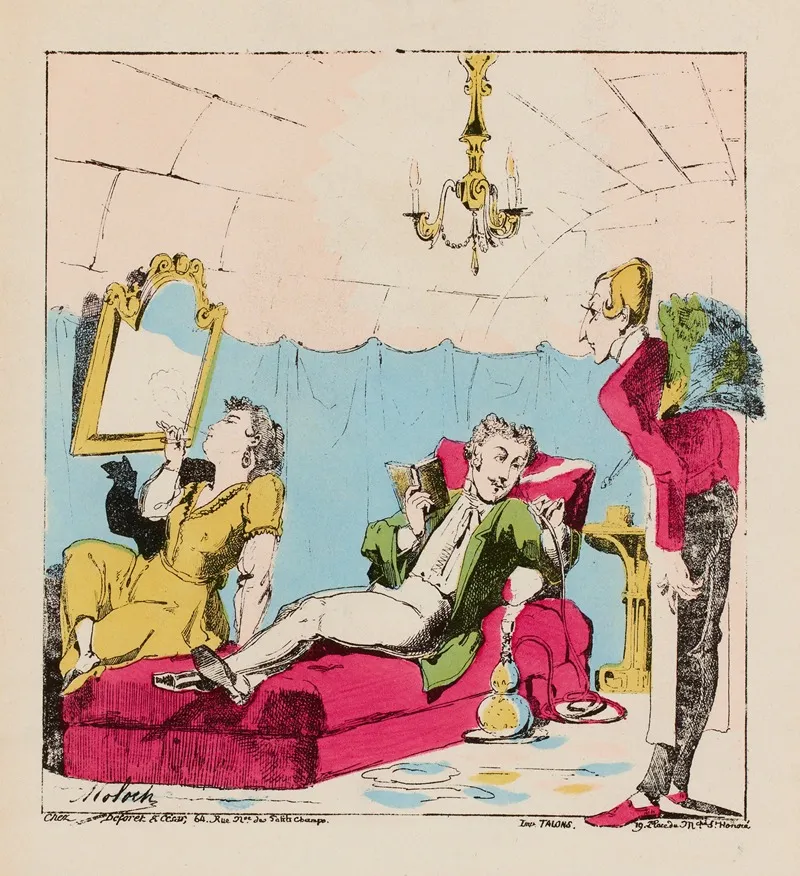 Je Me Suis Habitue A Cette Cave Et Quoique Tout Soit Fini Je Veux Continuer A Y Demeurer Wall Art by Moloch (Alphonse Hector Colomb) - High-Resolution Digital Print