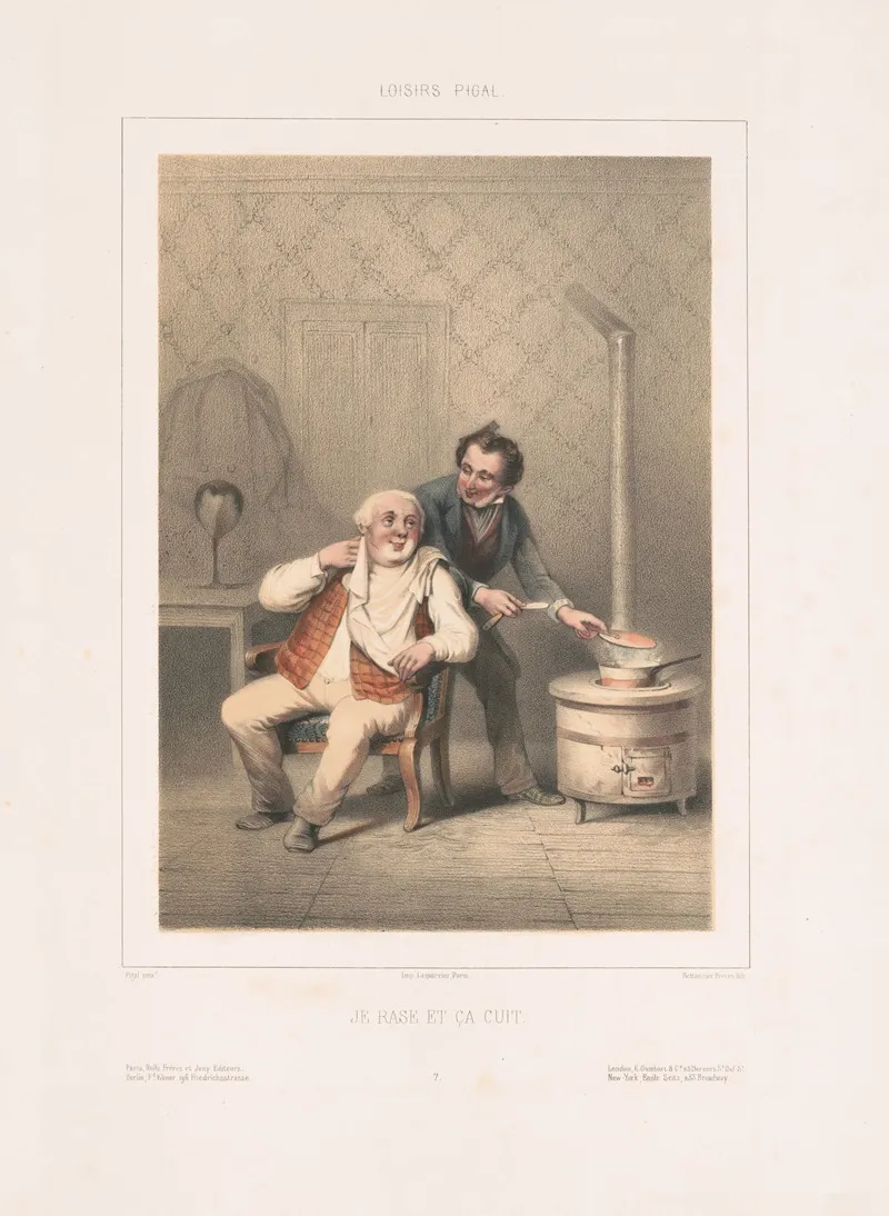 Je Rase Et Ca Cuit Wall Art by Edmé Jean Pigal - High-Resolution Digital Print