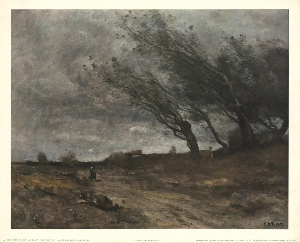 Jean Baptiste Camille Corot Coup De Vent