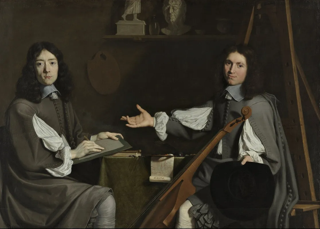 Jean Baptiste De Champaigne And Nicolas De Plattemontagne Wall Art by Jean-Baptiste de Champaigne - High-Resolution Digital Print