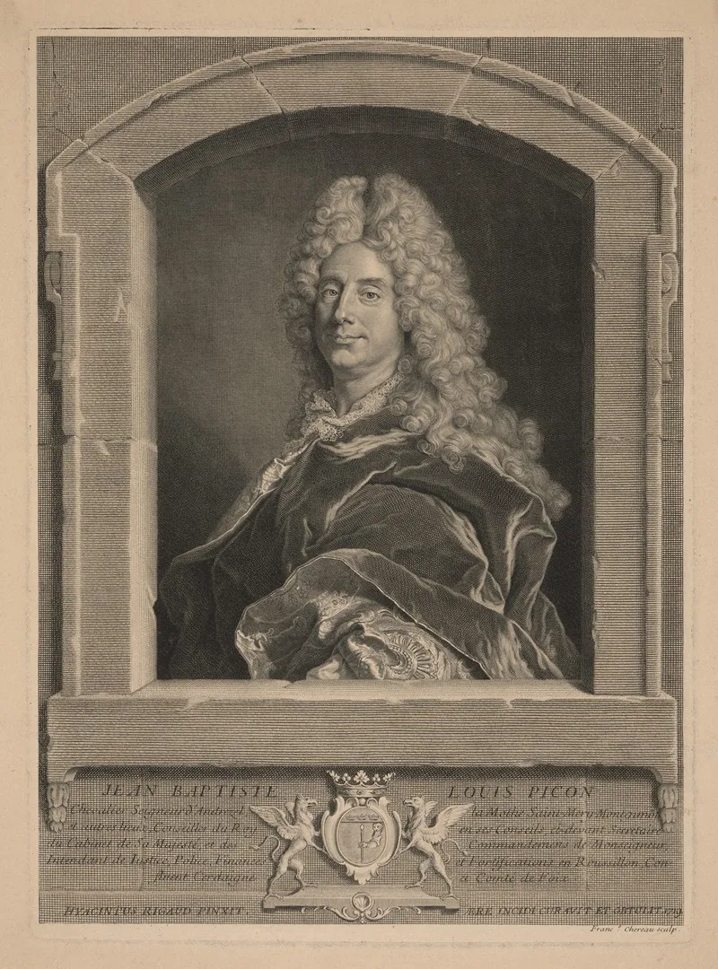 Jean Baptiste Louis Picon Wall Art by Francois Chereau the elder - High-Resolution Digital Print