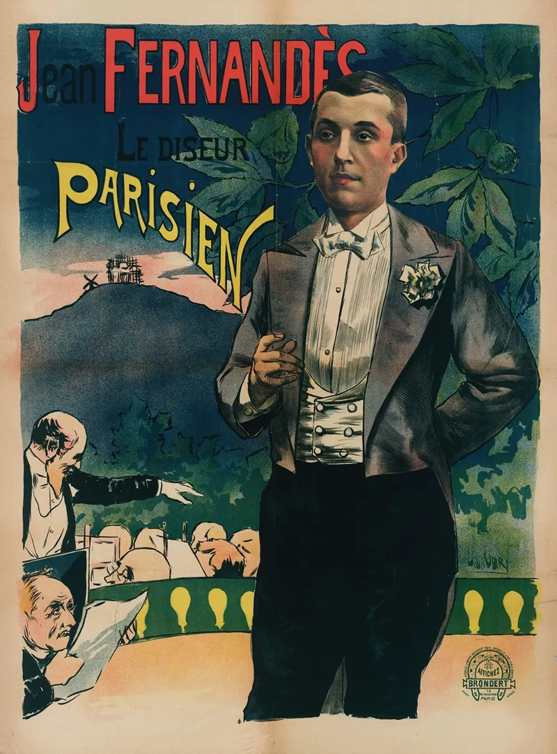 Jean Fernandes Le Diseur Parisien Wall Art by Louis Oury - High-Resolution Digital Print