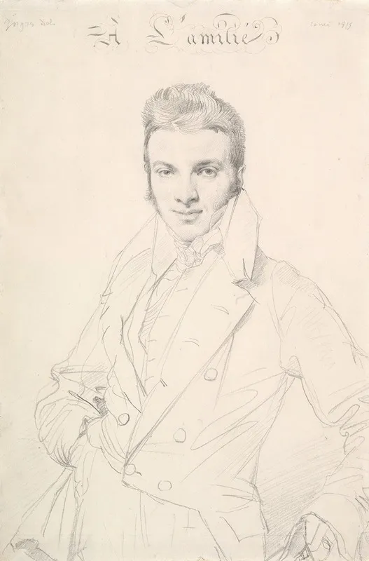 Jean Joseph Fournier Wall Art by Jean Auguste Dominique Ingres - High-Resolution Digital Print