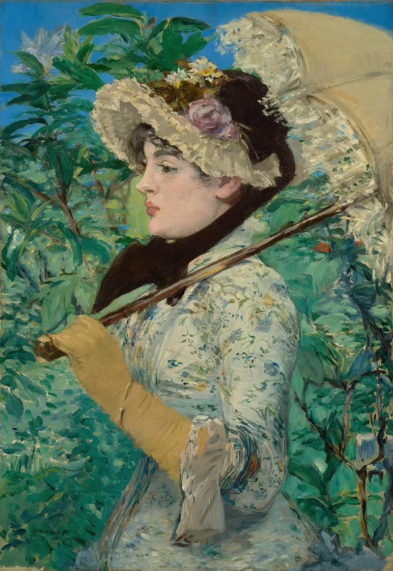 Jeanne Spring Wall Art by Édouard Manet - Canvas Print