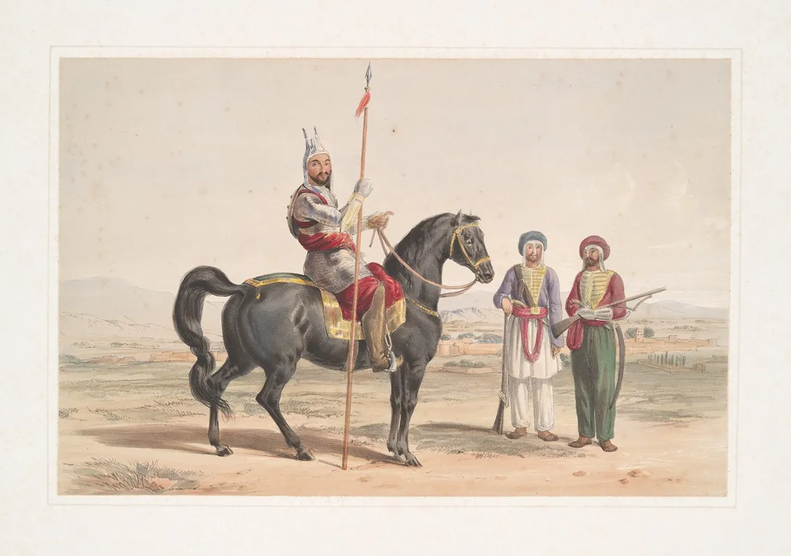 Jellalabad Sirdar Mahomed Ukbar Khan Wall Art by James Atkinson - High-Resolution Digital Print