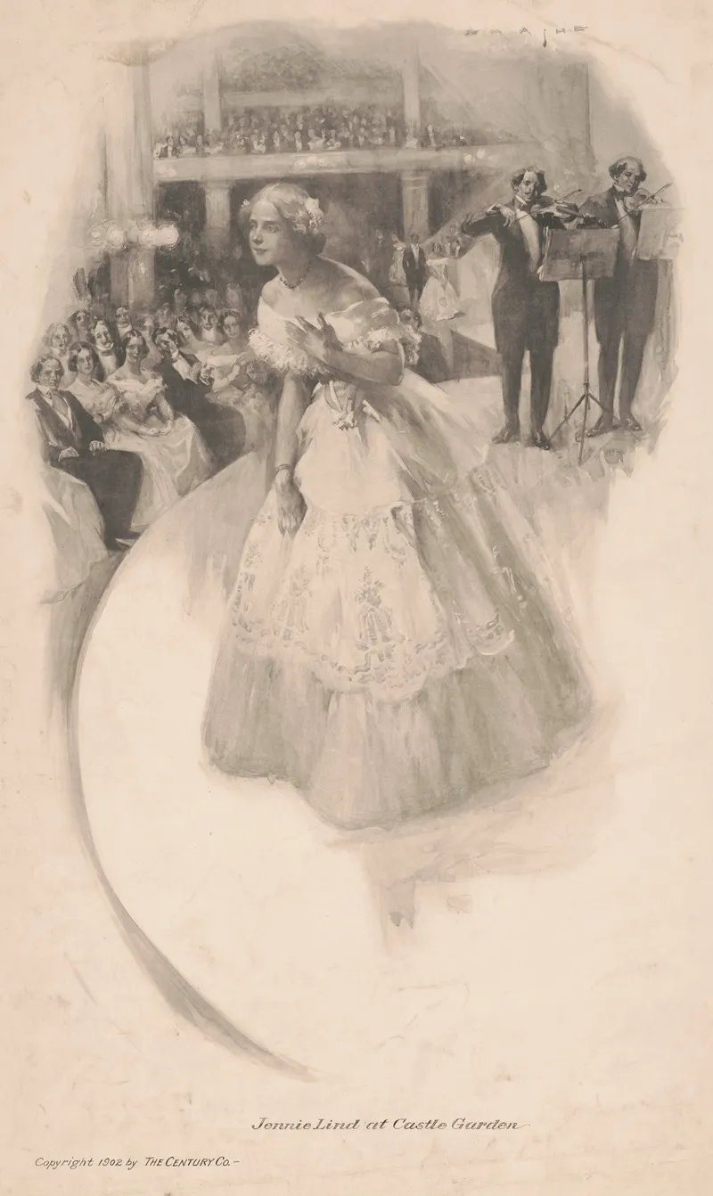 Jennie Lind At Castle Garden Wall Art by E. M. Ajhe - High-Resolution Digital Print