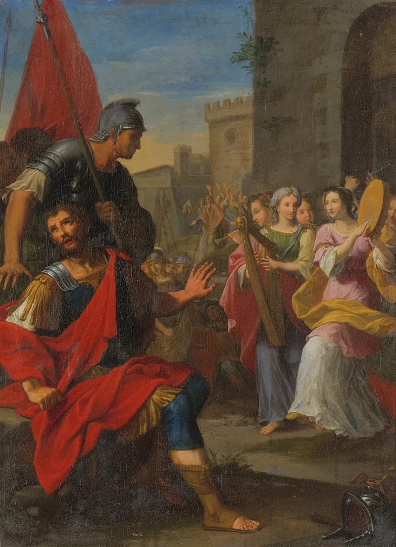 Jephthah And His Daughter 2 Wall Art by Bolognese School - High-Resolution Digital Print