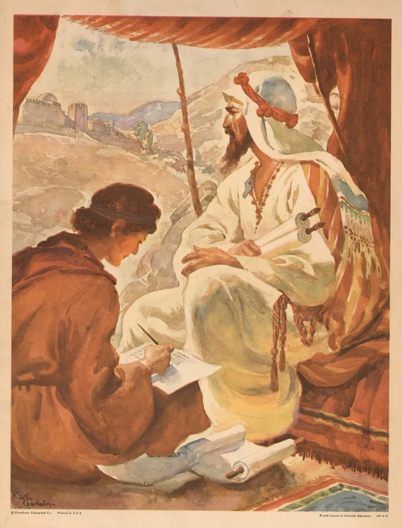 Jeremiah And Baruch Wall Art by Providence Lith. Co - High-Resolution Digital Print