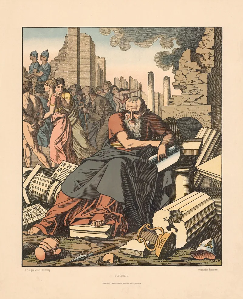 Jeremiahs Lamentations Wall Art by Carl Ehrenberg - High-Resolution Digital Print
