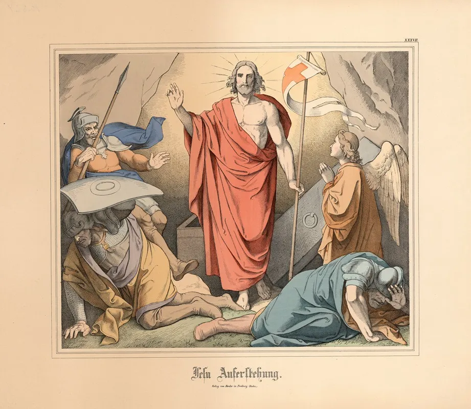 Jesu Auferstehung Wall Art by Johann Nepomuk Heinemann - High-Resolution Digital Print