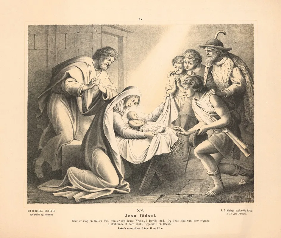 Jesu Fodsel 3 Wall Art by Sandberg - High-Resolution Digital Print