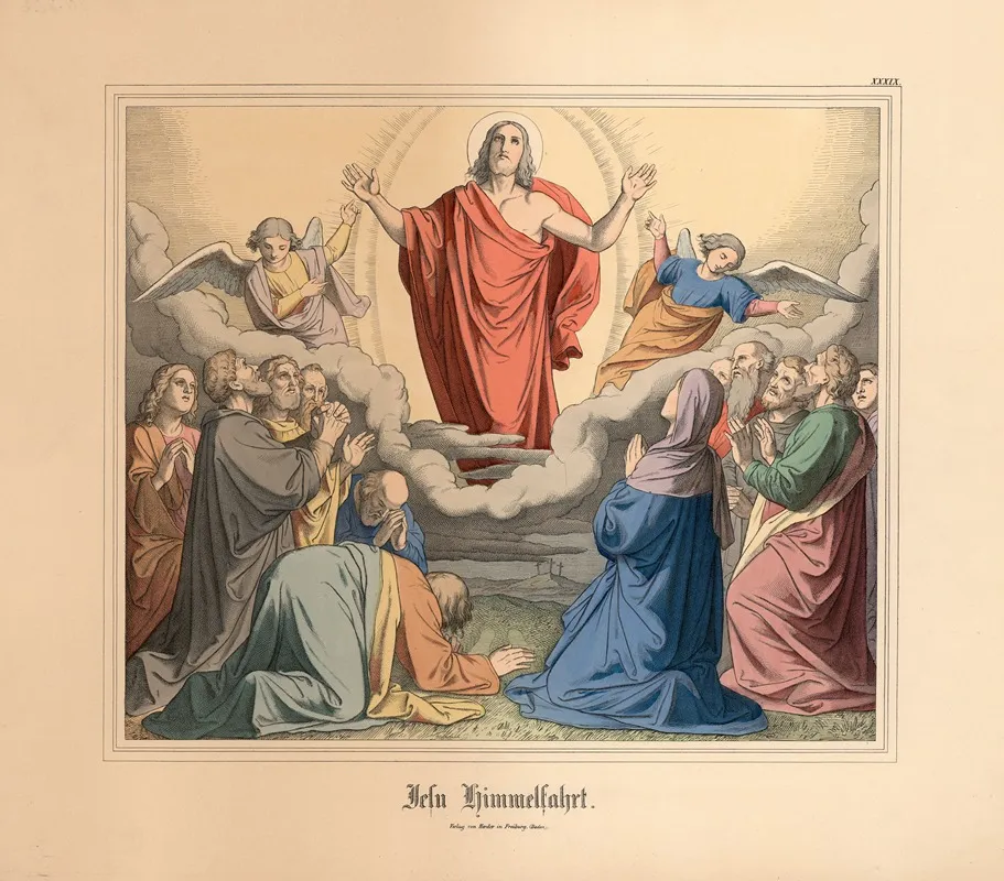 Jesu Himmelfahrt Wall Art by Johann Nepomuk Heinemann - High-Resolution Digital Print