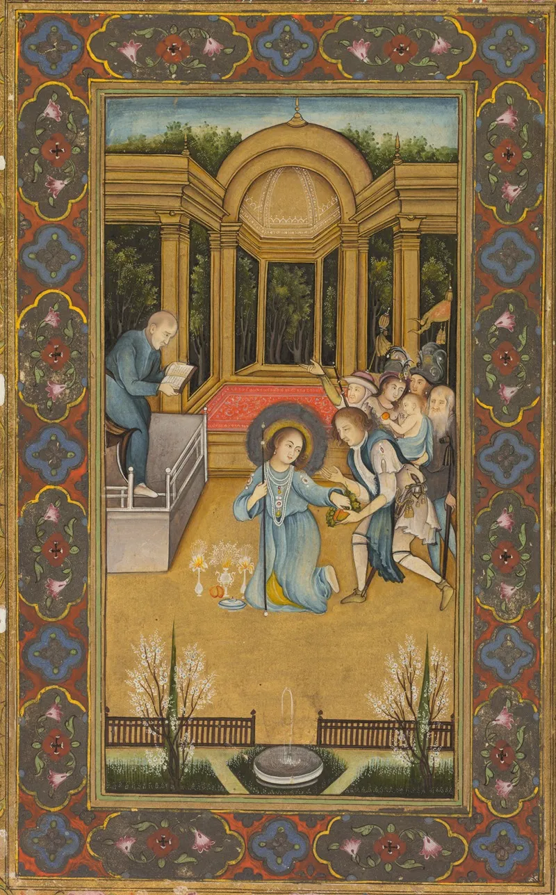 Jesus Among The Doctors In The Temple Wall Art by Mir Kalan Khan - High-Resolution Digital Print