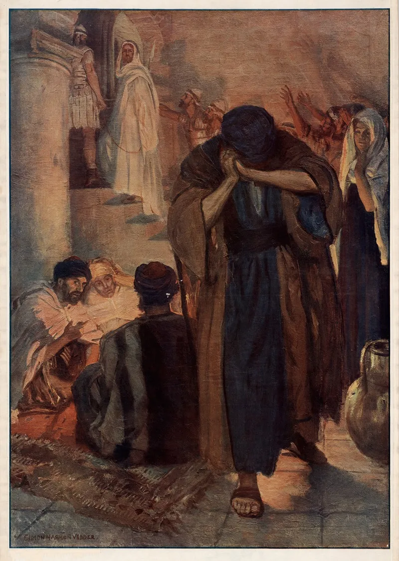 Jesus And Peter Wall Art by Simon Harmon Vedder - High-Resolution Digital Print