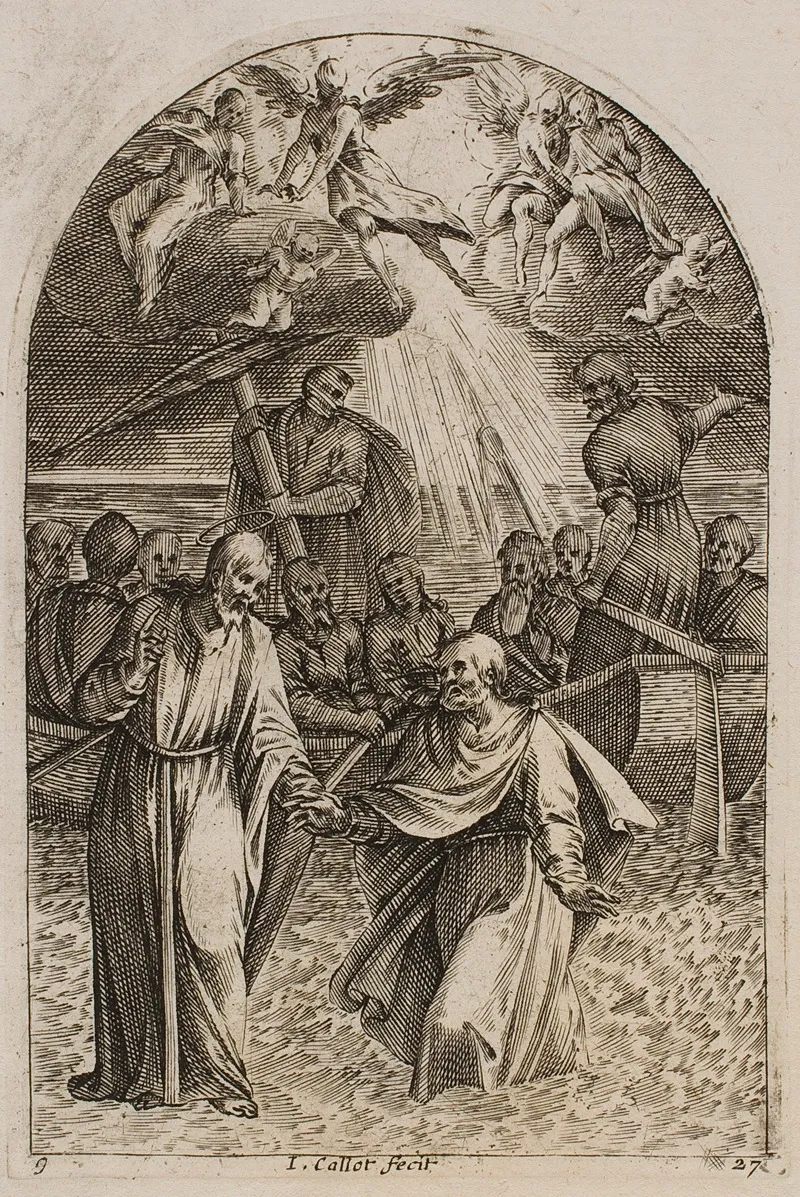 Jesus And St Peter Walking On The Water 2