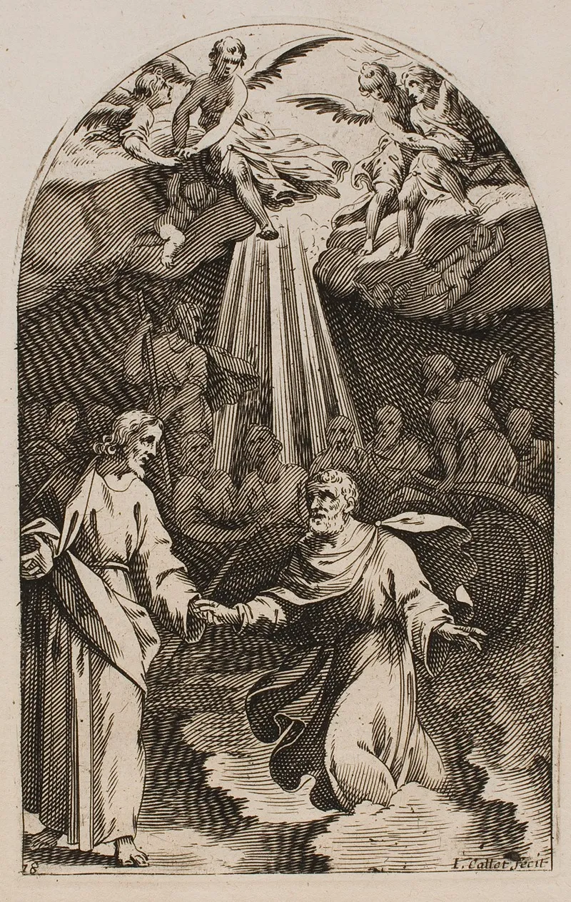 Jesus And St Peter Walking On The Water