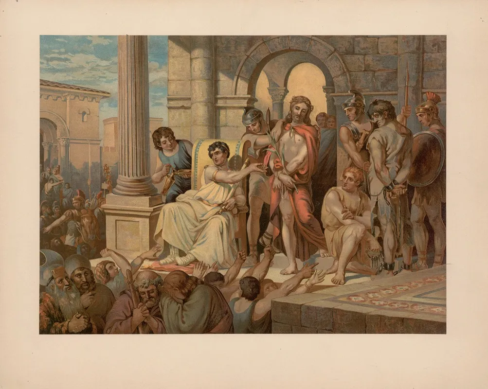 Jesus Before Pilate Wall Art by Ernst Pessler - High-Resolution Digital Print