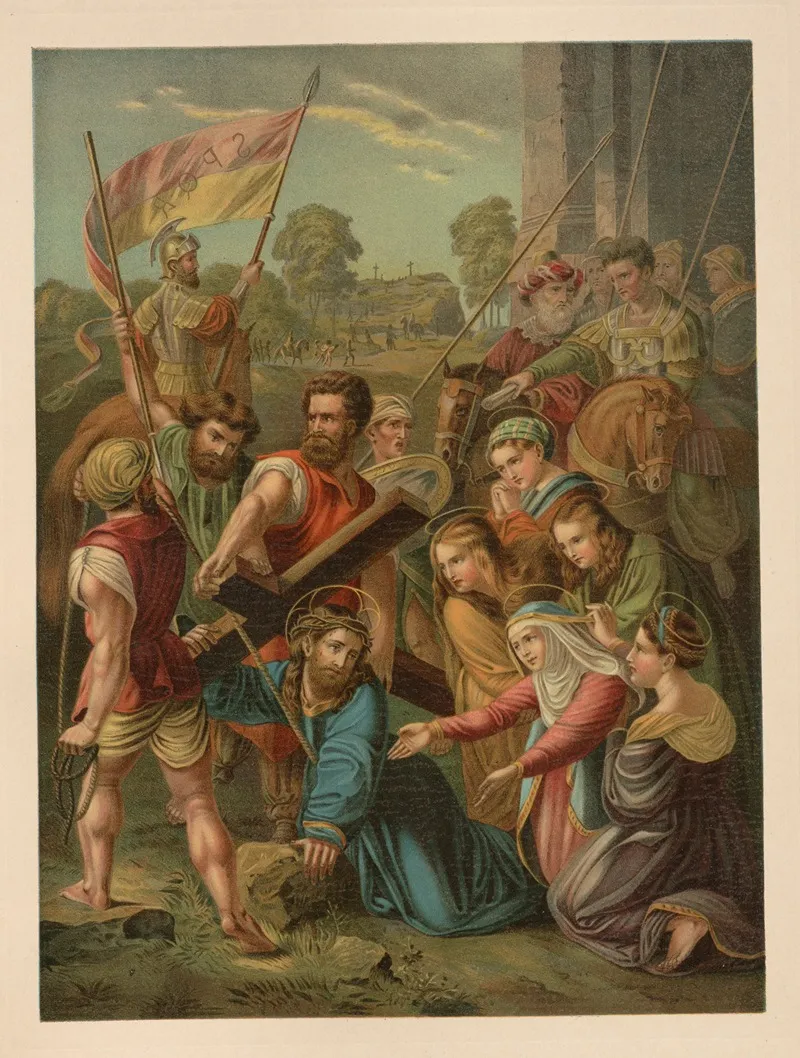 Jesus Carrying The Cross Wall Art by Jan Ladislaw Sýkora - High-Resolution Digital Print