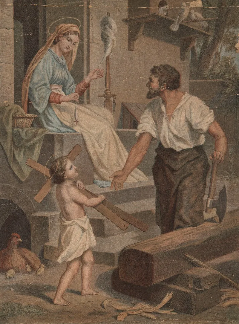 Jesus Family In Nazareth Wall Art by Aller - High-Resolution Digital Print