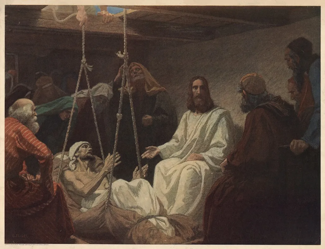 Jesus Heals The Crippled Man 2 Wall Art by Gebhard Fugel - High-Resolution Digital Print