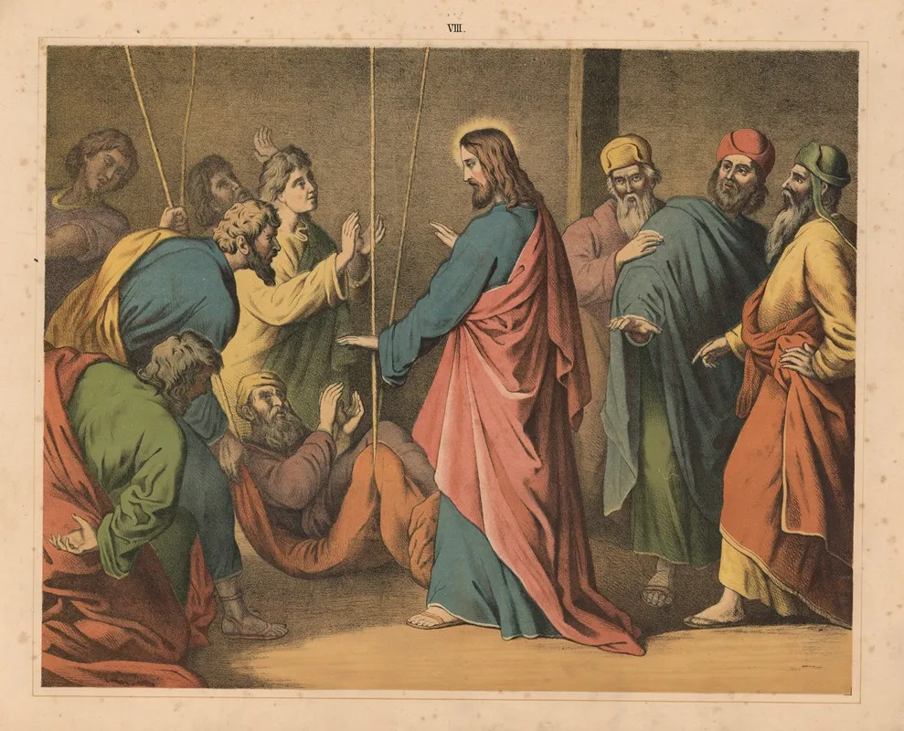 Jesus Heals The Crippled Man 3 Wall Art by Sandberg - High-Resolution Digital Print