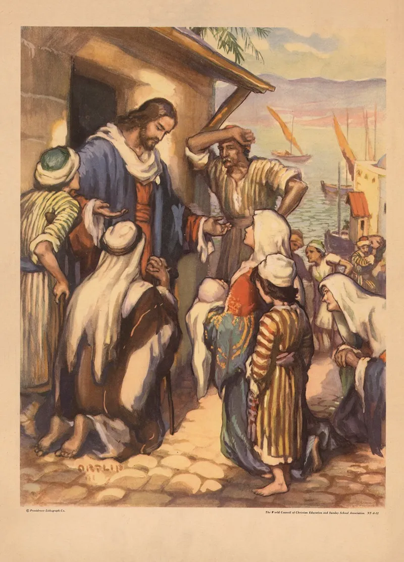 Jesus Heals The Sick Wall Art by Gebhard Fugel - High-Resolution Digital Print