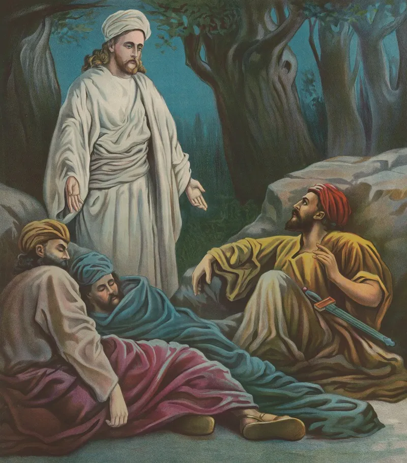 Jesus In Gethsemane Wall Art by Providence Lith. Co - High-Resolution Digital Print