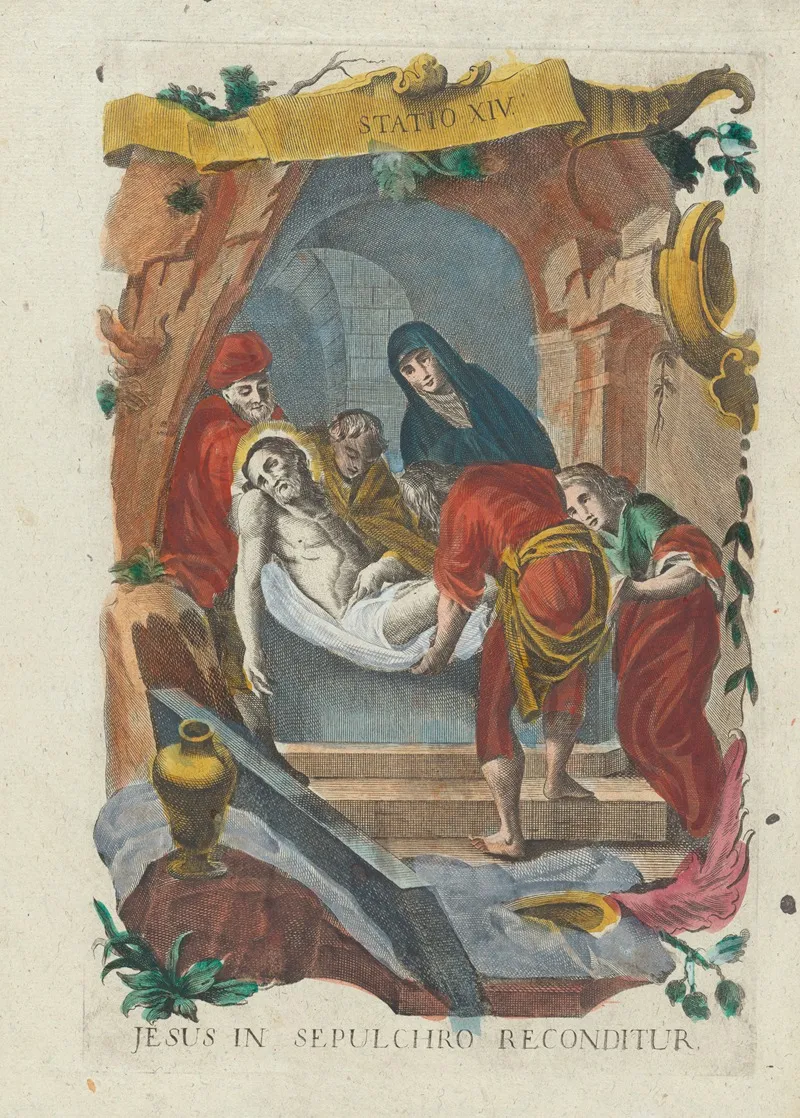 Jesus In Sepulchro Reconditur