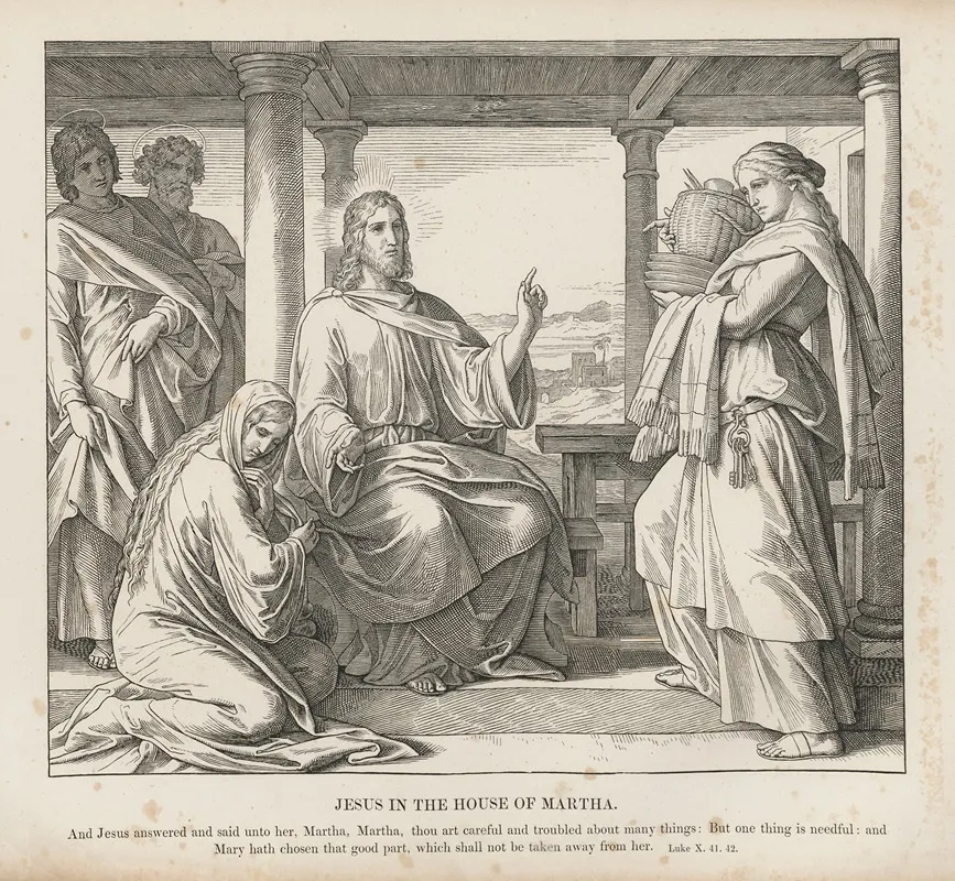 Jesus In The House Of Martha