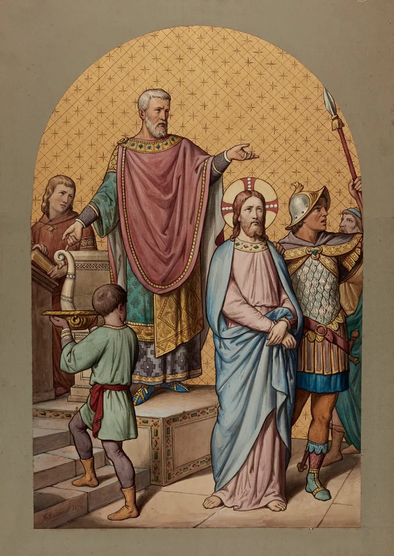 Jesus Is Condemned To Death Wall Art by Joseph Hussenot - High-Resolution Digital Print
