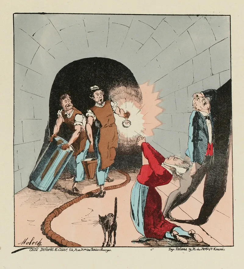 Jesus Maria Les Petroleurs Wall Art by Moloch (Alphonse Hector Colomb) - High-Resolution Digital Print
