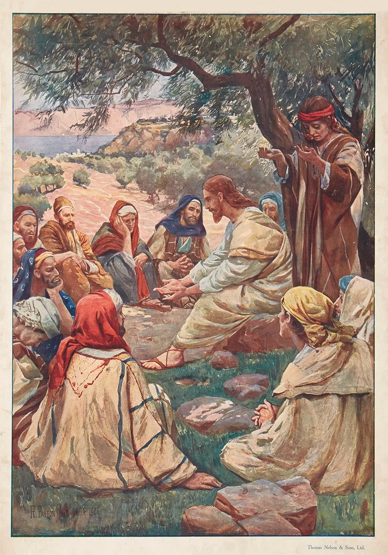 Jesus Teaching To Pray Wall Art by Robert Payton Reid - High-Resolution Digital Print