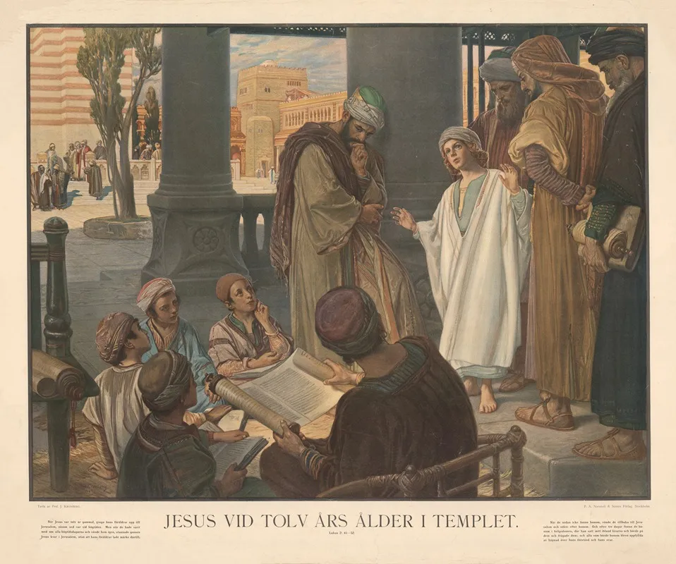 Jesus Vid Tolv Ars Alder I Templet