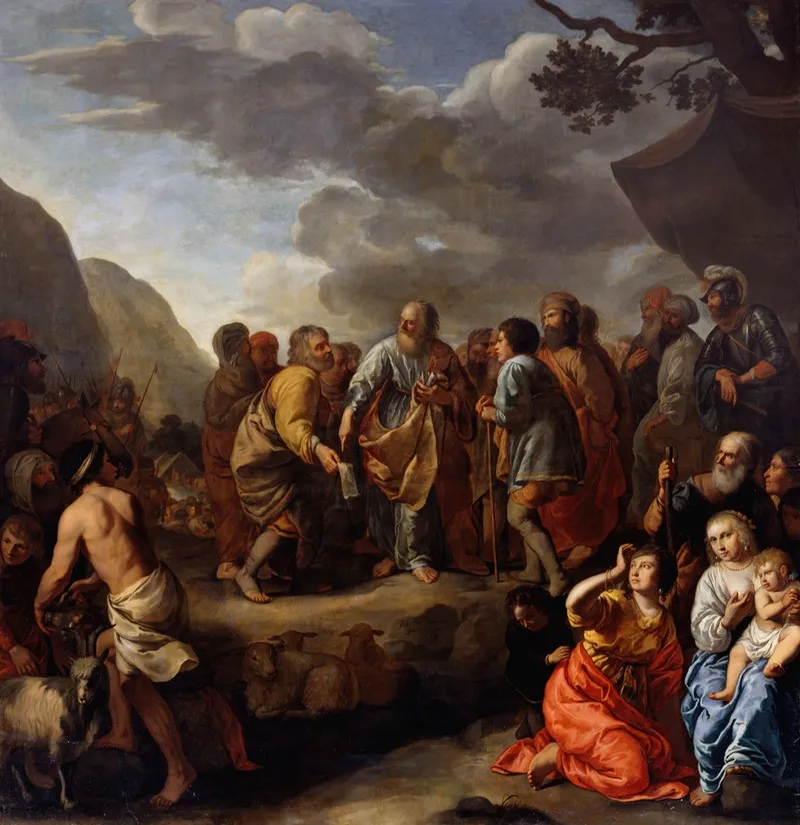 Jethro Advising Moses Wall Art by Jan van Bronchorst - High-Resolution Digital Print