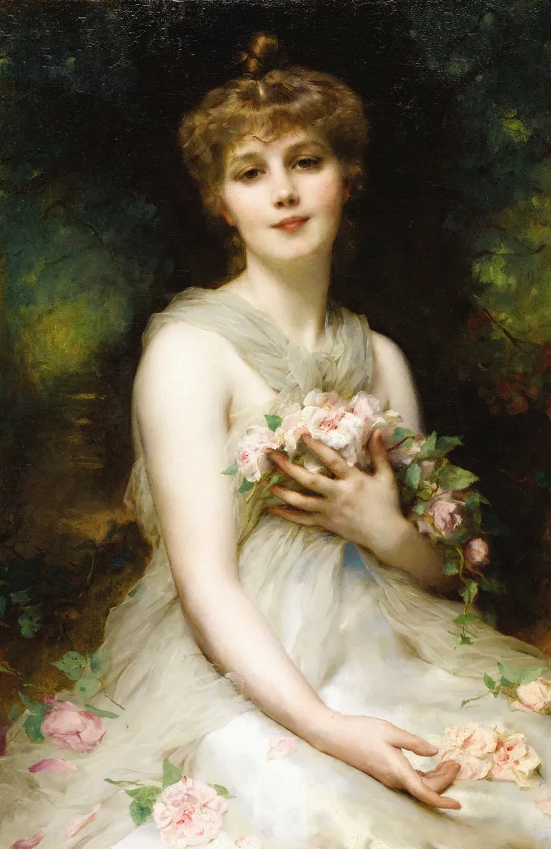 Jeune Femme 3 Wall Art by Etienne Adolphe Piot - High-Resolution Digital Print
