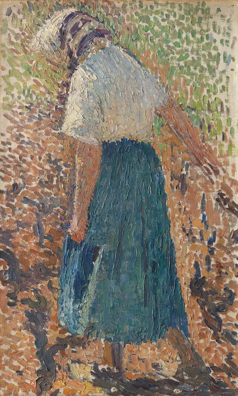 Jeune Femme Dans Les Vignes Wall Art by Henri Martin - High-Resolution Digital Print