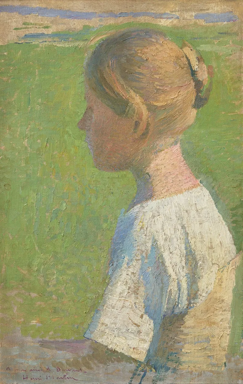 Jeune Femme De Profil Wall Art by Henri Martin - High-Resolution Digital Print