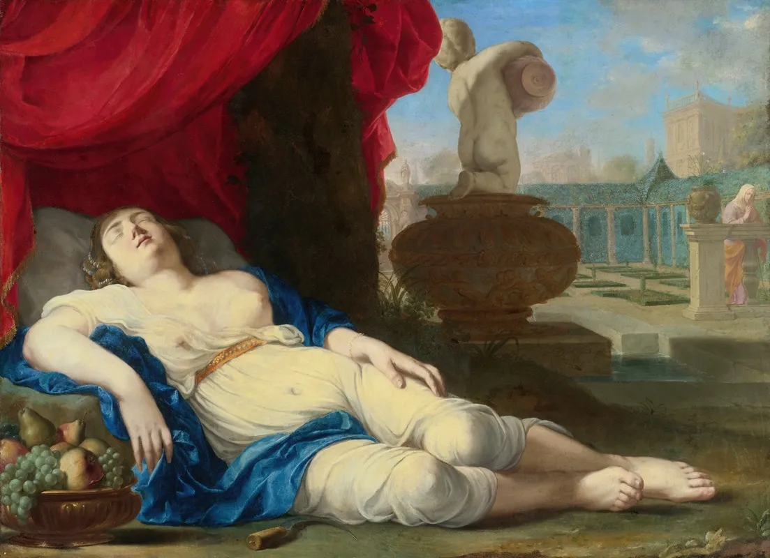 Jeune Femme Endormie Dit Aussi La Belle Du Canet