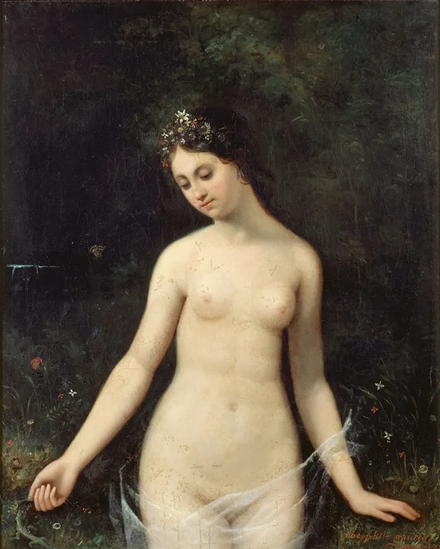 Jeune Femme Nue 2 Wall Art by Théophile Gautier - High-Resolution Digital Print