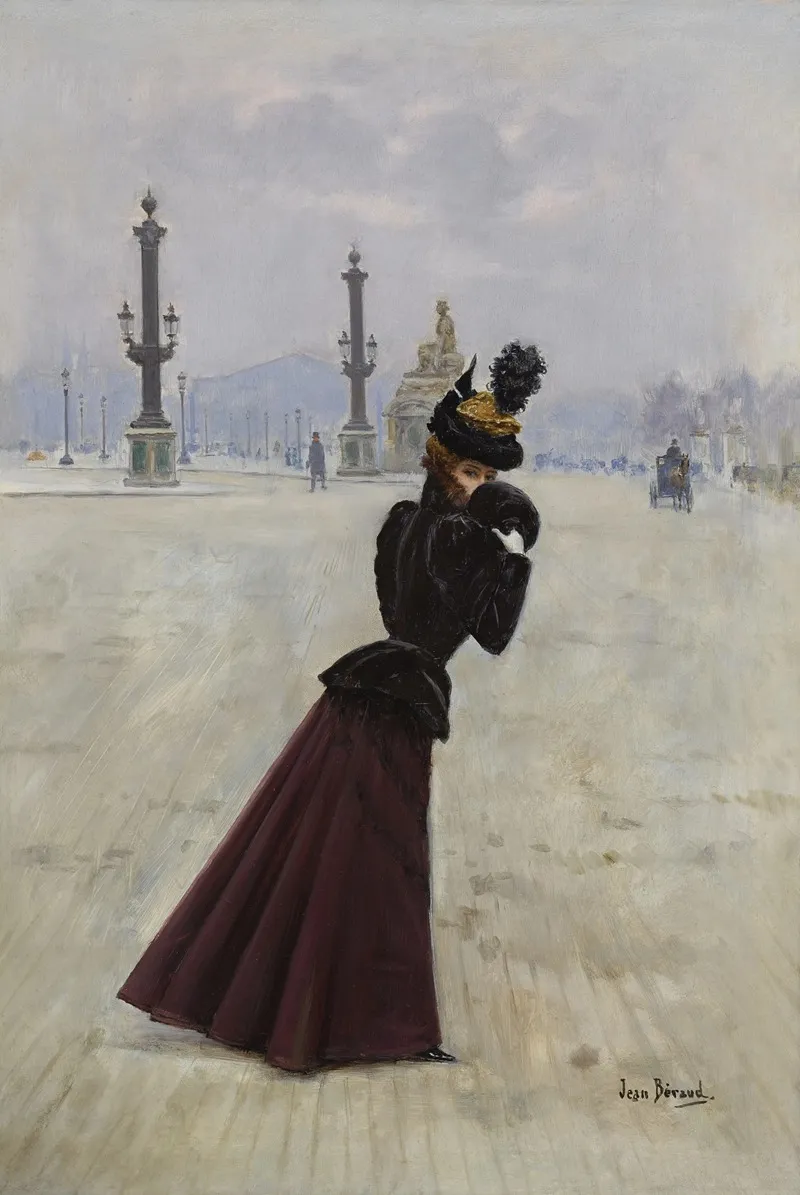 Jeune Femme Place De La Concorde