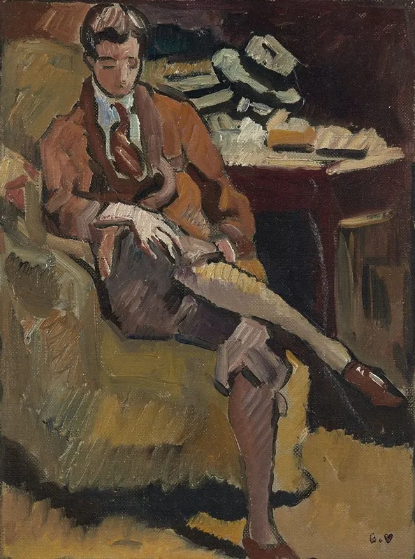 Jeune Homme Au Fauteuil Wall Art by Louis Valtat - High-Resolution Digital Print