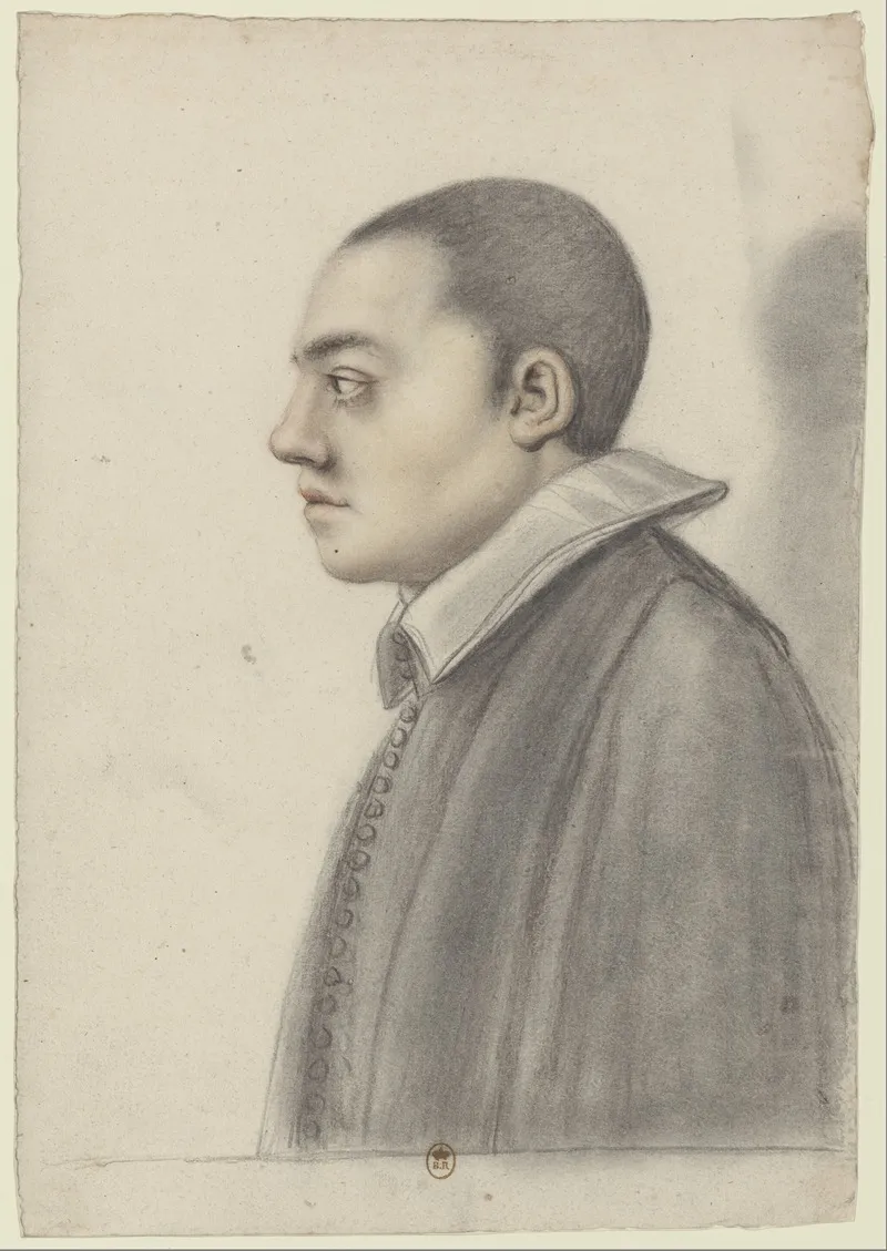 Jeune Homme Aux Cheveux Courts De Profil A Gauche Wall Art by Nicolas Lagneau - High-Resolution Digital Print