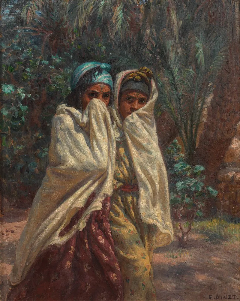 Jeunes Filles Revenant De La Fete Claire De Lune