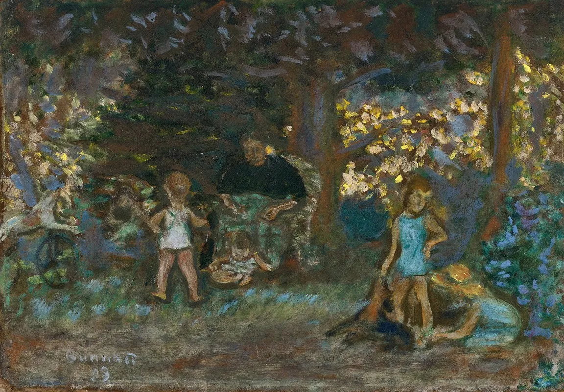 Jeux Denfants Au Grand Lemps Wall Art by Pierre Bonnard - High-Resolution Digital Print