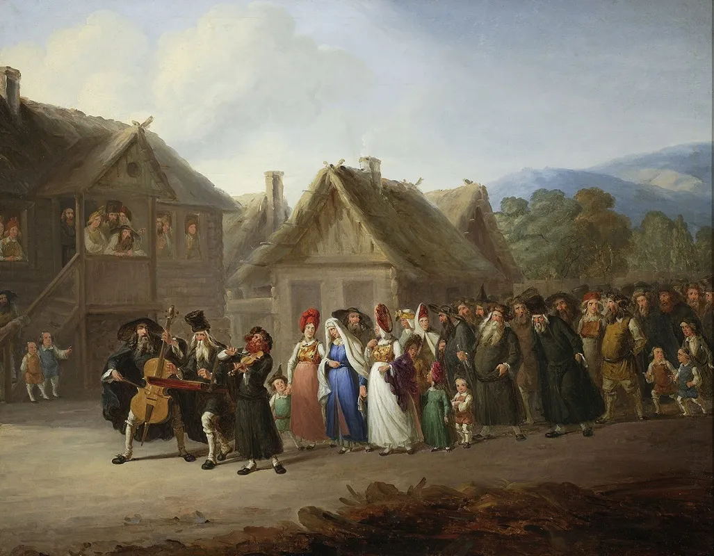 Jewish Wedding 2 Wall Art by Wincenty Smokowski - High-Resolution Digital Print