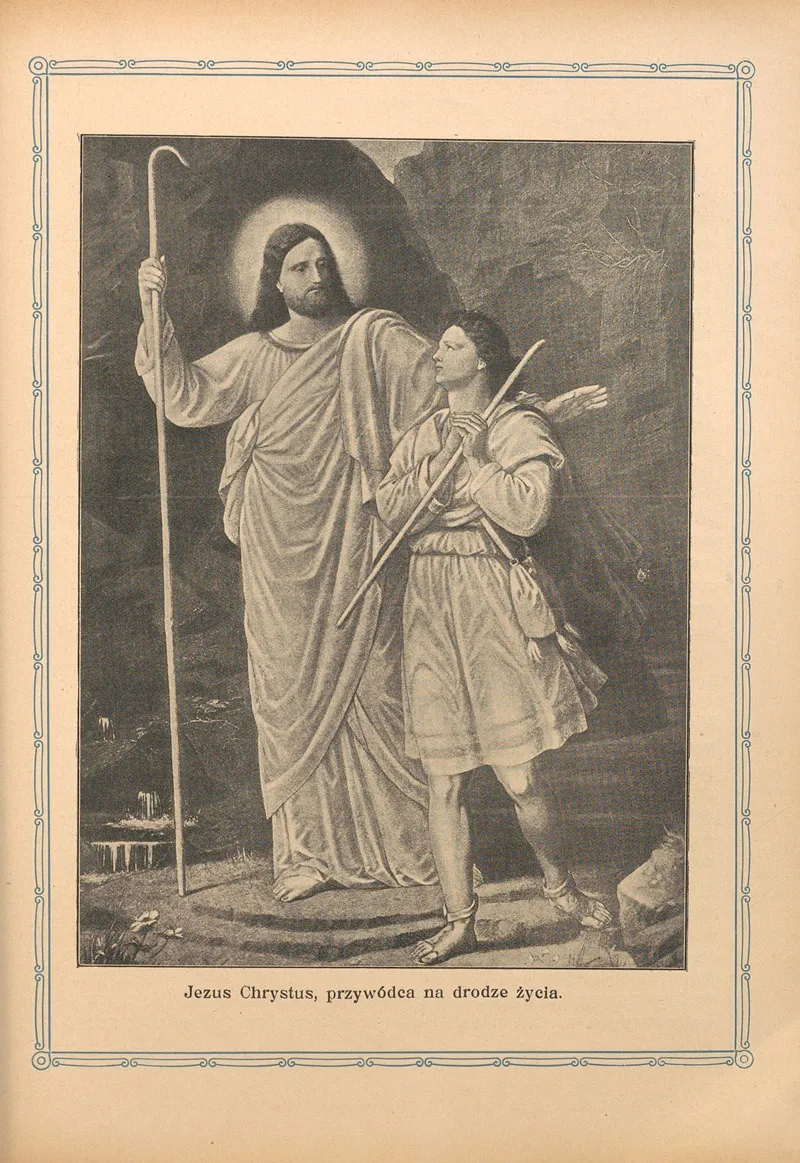 Jezus‎ ‎chrystus‎ ‎przywodca‎ ‎na‎ ‎drodze‎ ‎zycia Wall Art by Otto Bitschnau - High-Resolution Digital Print