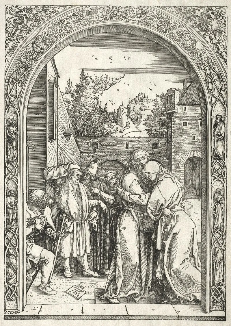 Joachim And Anna Embracing Under The Golden Gate
