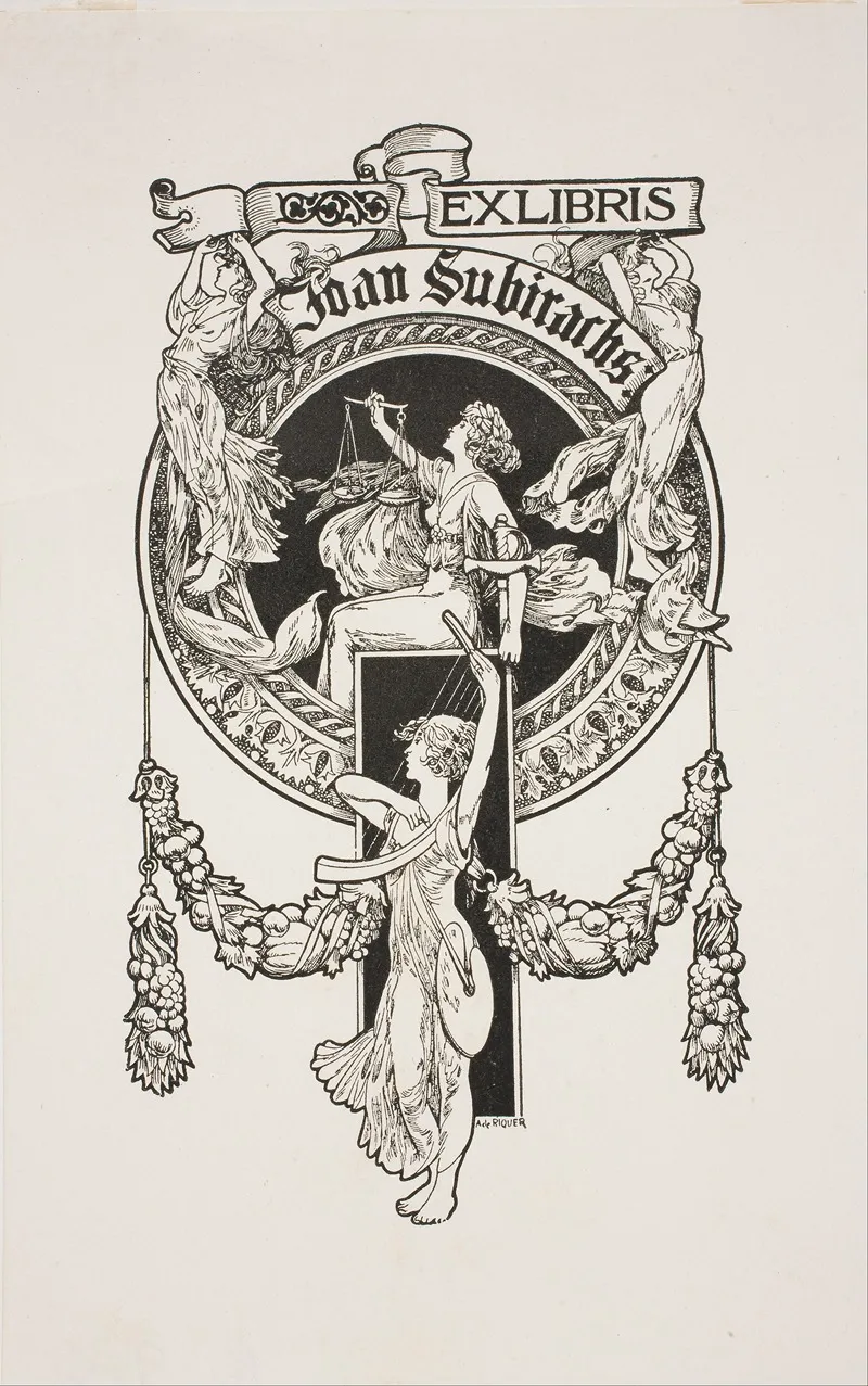 Joan Subirachs Wall Art by Alexandre de Riquer - High-Resolution Digital Print
