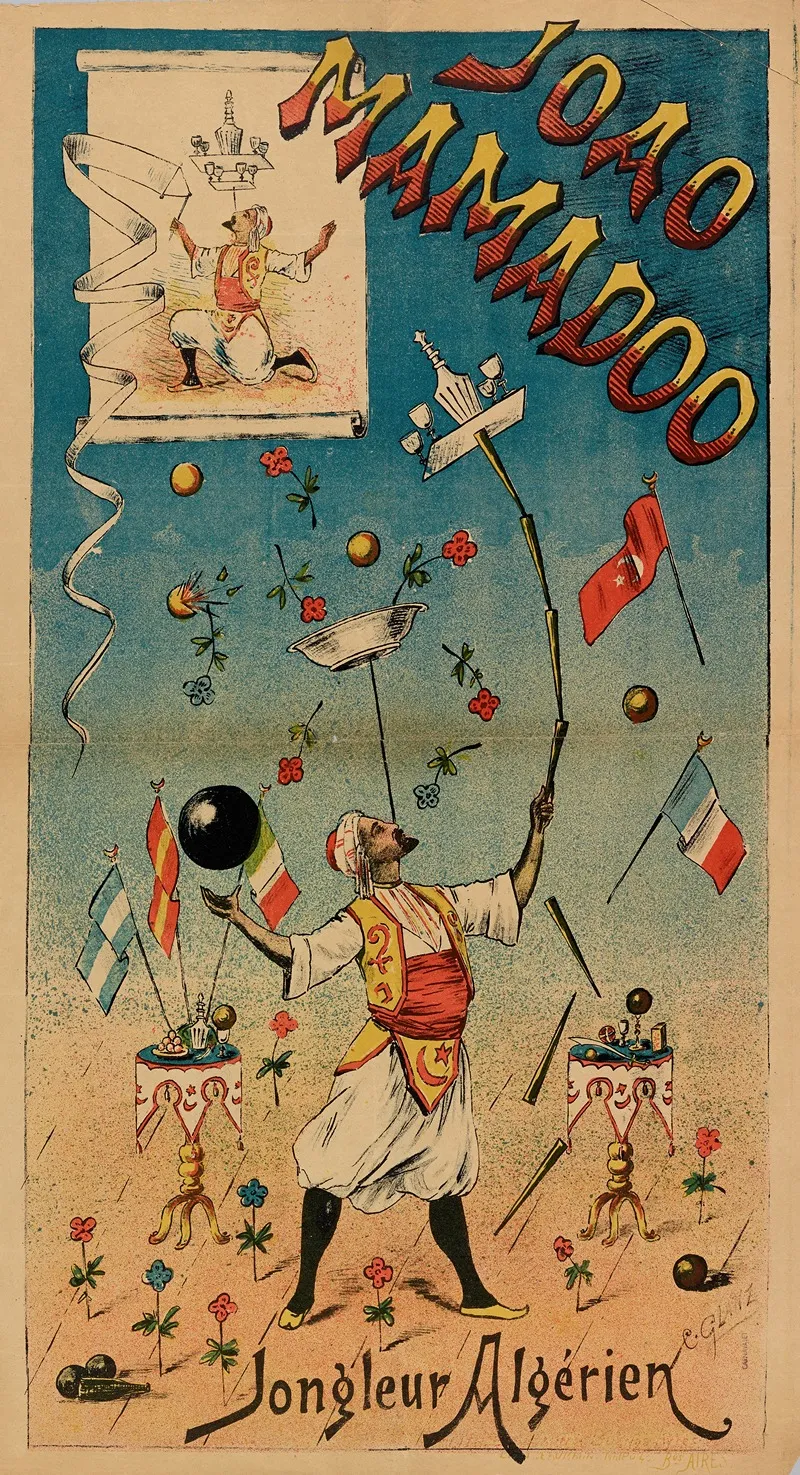 Joao Mamadoo Jongleur Algerien Wall Art by C. Glanz - High-Resolution Digital Print